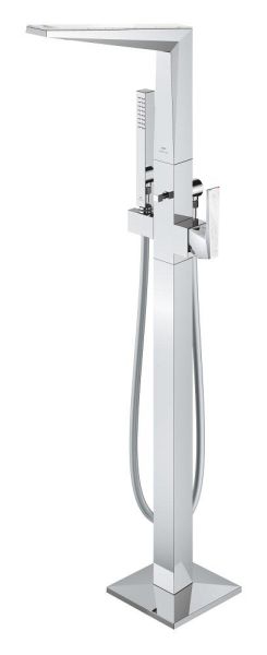 Grohe Allure Brilliant Einhand-Wannenarmatur freistehend mit White Attica Ceasarstone Einlagen