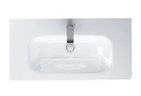 Vorschau: Duravit DuraStyle Waschtisch rechteckig 78,5x40cm, mit Hahnloch, mit Überlauf, WonderGliss, weiß 23377800001