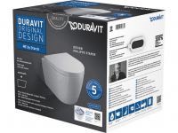 Vorschau: Duravit ME by Starck Wand-WC Compact rimless Set mit SoftClose WC-Sitz, weiß