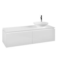 Villeroy&Boch Legato Waschtischunterschrank 140x50cm für Aufsatzwaschtisch, 2 Auszüge B58900DH