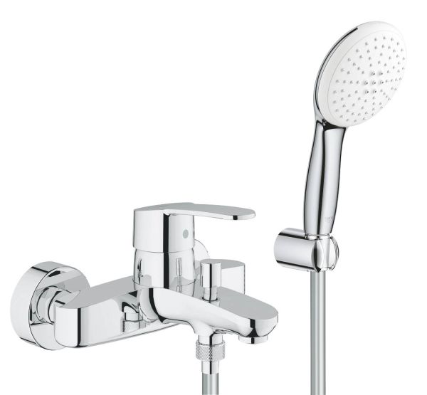 Grohe Eurostyle Cosmopolitan Wannenbatterie, mit Brausegarnitur Tempesta 110, chrom 25275002