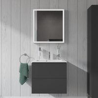 Vorschau: Duravit ME by Starck Waschtisch 63x40cm, 1 Hahnloch, mit Überlauf, WonderGliss, weiß 23426300001