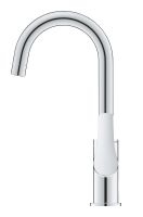 Vorschau: Grohe Eurosmart Waschtischbatterie L-Size mit Push-Open Ablaufgarnitur, schwenkbar, chrom