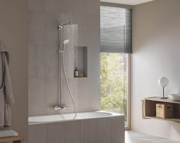 Grohe Euphoria System 260 Duschsystem mit Thermostat-Wannenbatterie, chrom 27475002