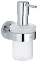 Grohe QuickFix Start Seifenspender mit Halter, zum Kleben oder Bohren, chrom 41195000