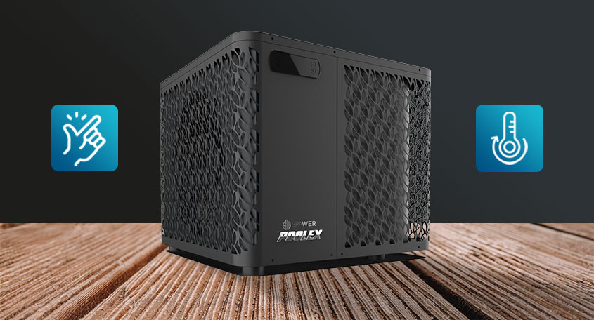 Poolex Spawer O'SPA Flow Spa-Wärmepumpe auf Holzterrasse