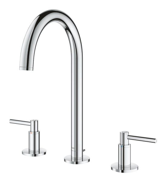 Grohe Atrio 3-Loch Waschtischarmatur L-Size mit Ablaufgarnitur