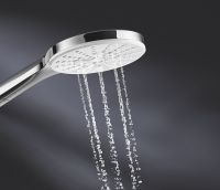 Vorschau: Grohe Rainshower SmartActive 130 Regendusche Handbrause, wassersparend, moon whitechrom 26574LS0 (2)