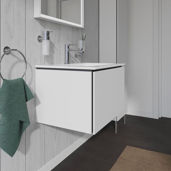 Duravit L-Cube Waschtischunterschrank wandhängend 62x48cm mit 1 Schublade für ME by Starck 233663