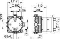 Vorschau: Keuco Flexx.Boxx Einheitskörper DN 20 59970000070_1