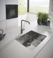 Vorschau: Grohe K700U Küchenspüle aus Edelstahl 55x45cm, hard graphite gebürstet 31574AL1