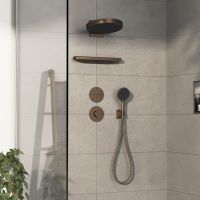 Vorschau: Hansgrohe ShowerSelect Comfort S Ventil Unterputz für 3 Verbraucher, brushed bronze