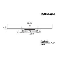 Vorschau: Kaldewei FlowDrain Duschrinnen Ablaufgarnitur horizontal flat 687744810000