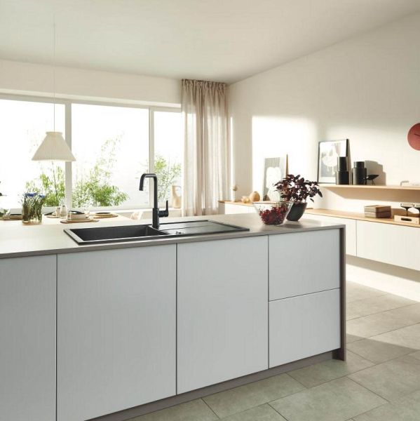 Grohe Eurosmart Einhand-Spültischbatterie, schwenkbar, matt black