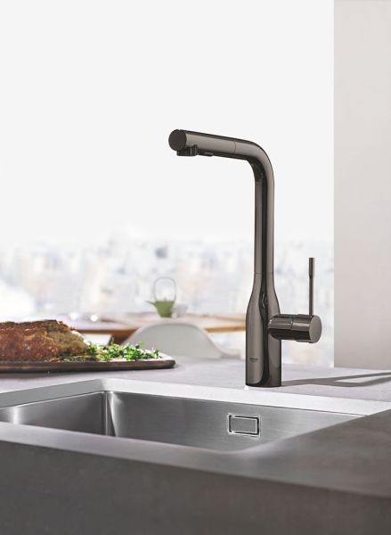 Grohe Essence Einhand-Spültischbatterie mit herausziehbarer Dual Spülbrause