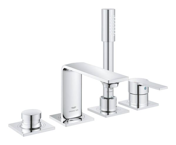 Grohe Allure 4-Loch Wannenrandarmatur mit Aqua Handbrause, chrom 19316001