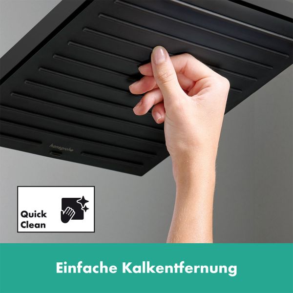 Hansgrohe Pulsify E Kopfbrause 260 2jet EcoSmart 10,8l/min mit Wandanschluss, schwarz matt