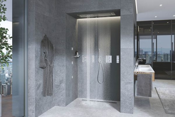 Grohe Rainshower Aqua Deckenbrause Abdeckung für 3 Strahlbildner, chrom