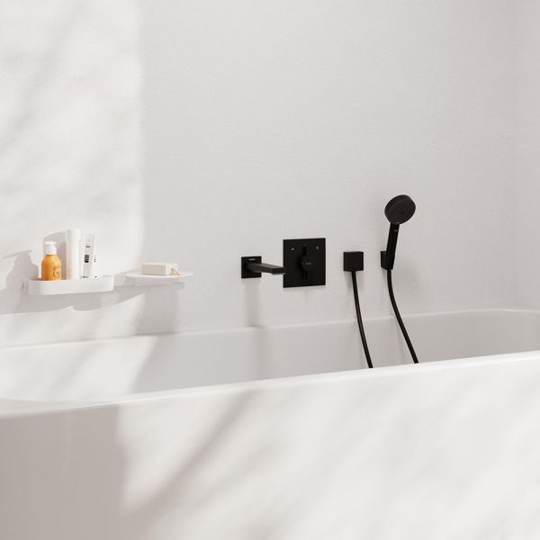 Hansgrohe Tecturis E Wanneneinlauf, schwarz matt