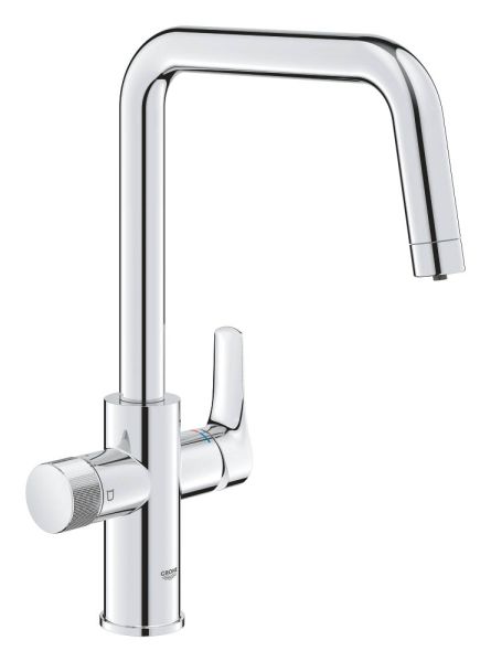 Grohe Blue Pure Eurosmart Küchenarmatur mit Filterfunktion, schwenkbarer U-Auslauf, chrom 30583000