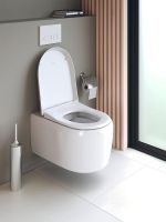 Vorschau: Duravit Qatego WC-Sitz mit Absenkautomatik, für 255609 und 202009, 46,3x36,9cm, weiß