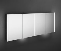 Burgbad Cube Spiegelschrank m. vertikaler LED-Beleuchtung, Vergrößerungsspiegel, dimmbar, 159,2x64cm SPRY160PN458