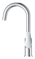 Vorschau: Grohe BauEdge Einhand-Waschtischbatterie L-Size mit Push-Open Ablaufgarnitur, chrom