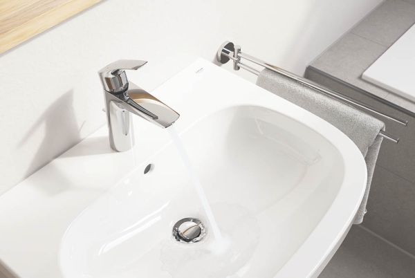 Grohe Eurosmart Waschtischbatterie M-Size, mit Ablaufgarnitur, wassersparend