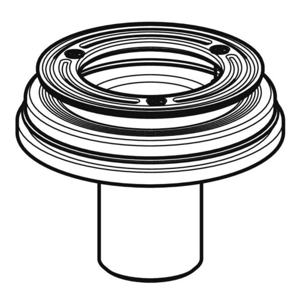 Geberit Duschwannenablauf d90, für stockwerksdurchdringende Installation, ohne Siphon