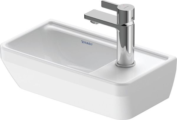 Duravit D-Neo Handwaschbecken rechteckig 40x22cm, mit Hahnloch rechts, weiß 0739400041