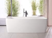 Vorschau: Duravit Qatego freistehende Badewanne rechteckig 180x80cm, Mineralguss, weiß 700911000000000