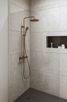 Vorschau: Duravit Shower System/Duschsystem MinusFlow mit Brausethermostat, bronze gebürstet