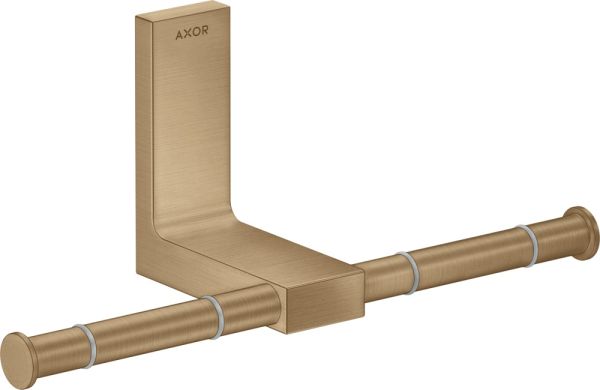 Axor Universal Rectangular Toilettenpapierhalter doppelt, brushed bronze 42657140