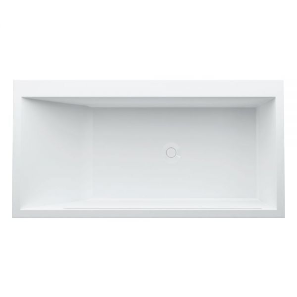 Kartell by Laufen Badewanne mit LED-Beleuchtung, Ecke rechts, 170x86cm, weiß weiß H2233350006161