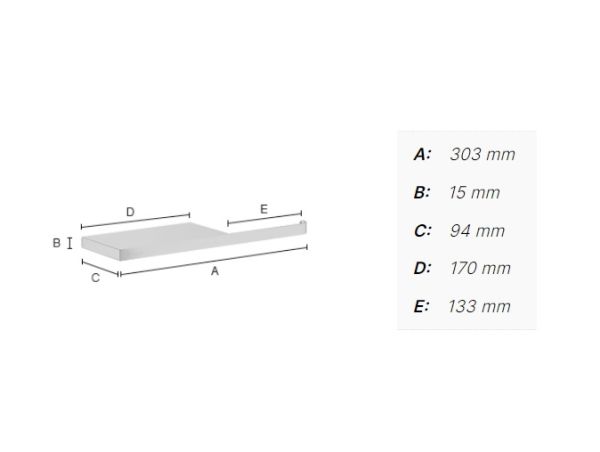 Smedbo Outline Toilettenpapierhalter mit Ablage, chrom