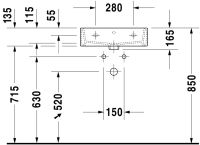 Vorschau: Duravit Vero Air Waschtisch 50x47cm, mit Überlauf, mit Wondergliss, weiß 23505000271