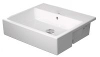 Duravit Vero Air Halbeinbauwaschtisch 55x47cm, ohne Hahnloch, mit Überlauf, weiß 0382550060