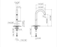 Vorschau: Dornbracht Meta Standventil, Kaltwasser, Ausladung 123mm