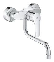 Grohe Eurosmart Spültischbatterie, Wandmontage, Ausladung 21,6cm, chrom 31391003