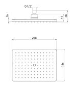 Vorschau: Steinberg Serie 342 Regenbrause mit Easy Clean 186x258mm