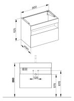 Vorschau: Keuco Stageline Waschtischunterbau 80x62,5x49cm f. Keramik-Waschtisch mit Frontauszug, mit Elektrik