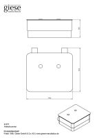 Vorschau: Giese WC-Uno Glasbehälter für Feuchtpapier, Wandmodell, schwarz matt