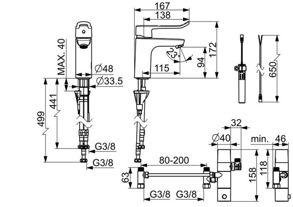 Hansa Hansaclinica Hybrid berührungslose Waschtischarmatur Batteriebetrieb, chrom