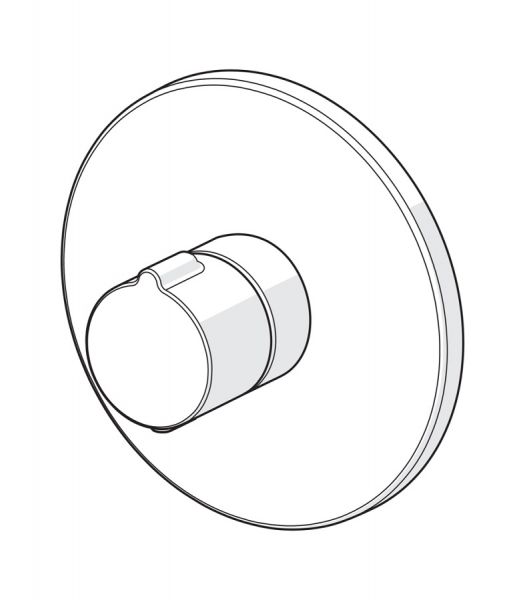 Hansa Hansahome Brause-Thermostat-Batterie, ohne Mengenregulierung, chrom