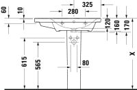 Vorschau: Duravit D-Neo Waschtisch rechteckig 80x48cm, mit Überlauf, mit Wondergliss, weiß 23708000001