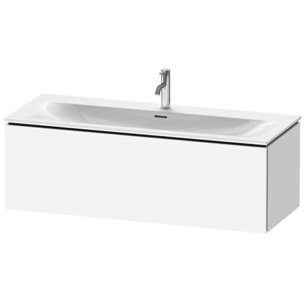 Duravit L-Cube Waschtischunterschrank wandhängend 122x48cm mit 1 Schublade für Viu 234412, weiß, LC613901818