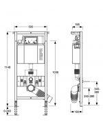 Vorschau: MEPA VariVIT® Step-WC-Element Typ A31, BH 120cm