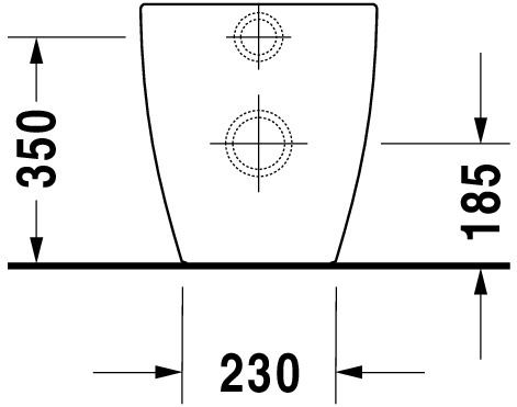 Duravit Happy D.2 Stand-WC Tiefspüler, WonderGliss, weiß