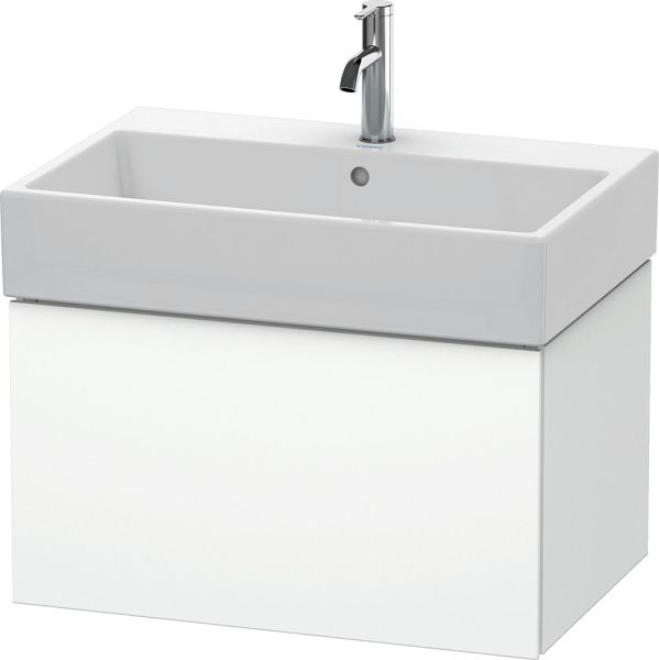 Duravit L-Cube Waschtischunterschrank wandhängend 68x46cm mit 1 Schublade für Vero Air 235070, weiß, LC617601818