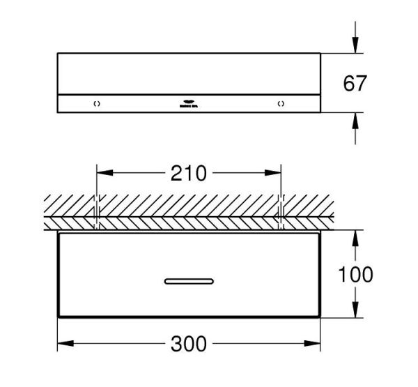 Grohe Allure Duschkorb 30cm, chrom 40966001 